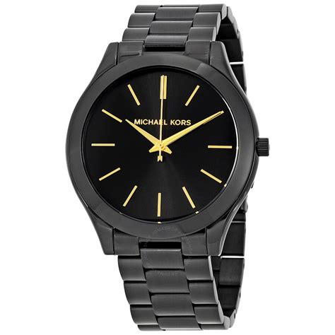 michael kors mk3221 slim runway black dial black|michael kors slim.